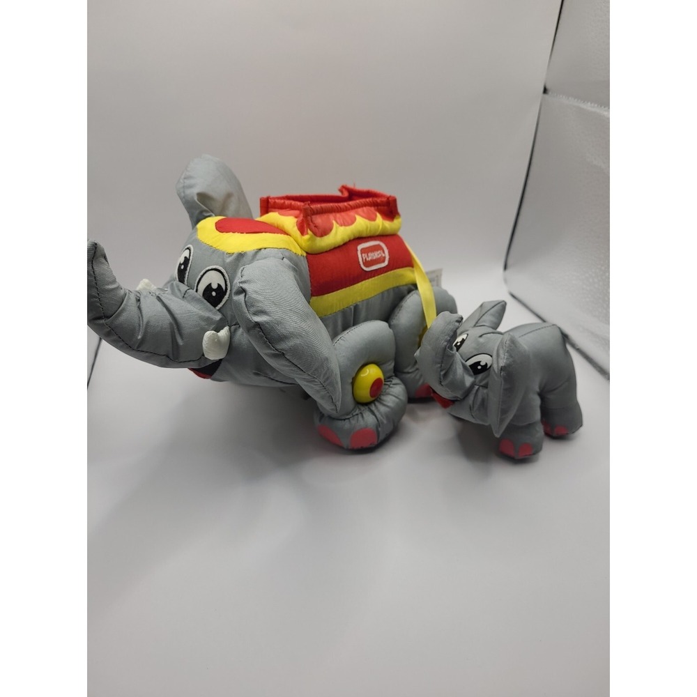 Vintage 16" Payskool Soft Walkin‎ Tuggers Elephant Plush Circus Hasbro- READ!